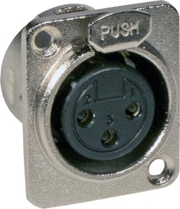 XLR female CHASSIS D-SIZE