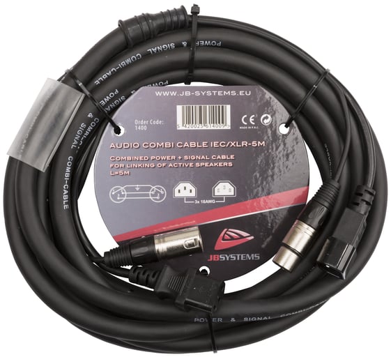 AUDIO COMBI CABLE IEC/XLR-5M