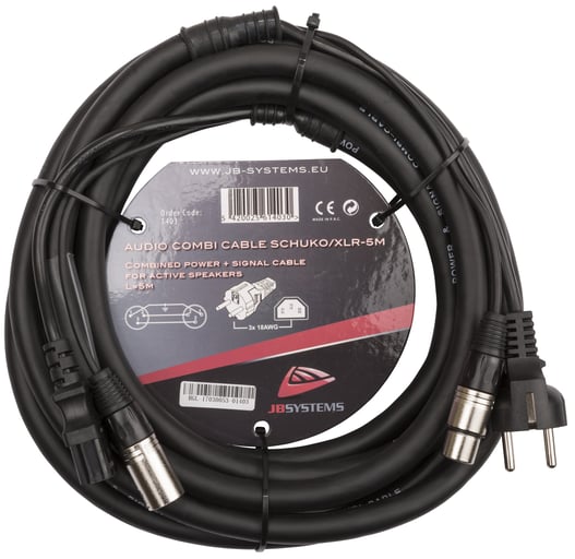 AUDIO COMBI CABLE SCHUKO/XLR-5M