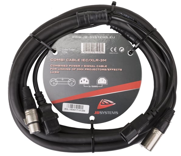 COMBI CABLE IEC/XLR 3M