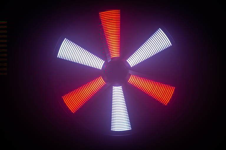 LED FAN RGB - Hover