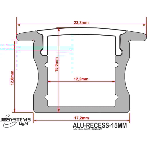 ALU-RECESS-15MM (2M)