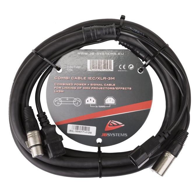 COMBI CABLE IEC/XLR 3M