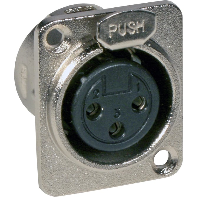 XLR female CHASSIS D-SIZE