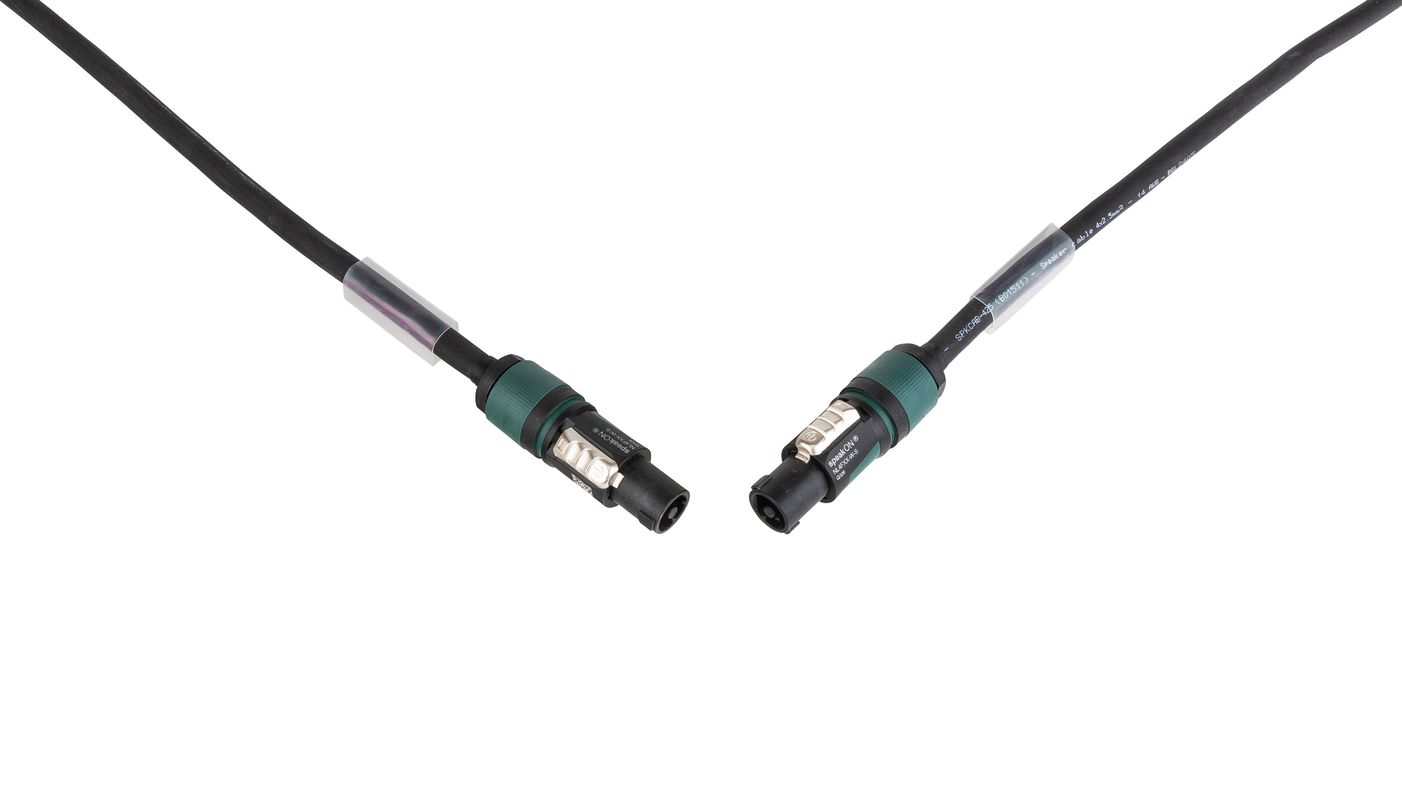 Assembled speaker cable with Neutrik-� Speakon connectors NL4FXX-W-S - 4x2.5mm-� - L=10m